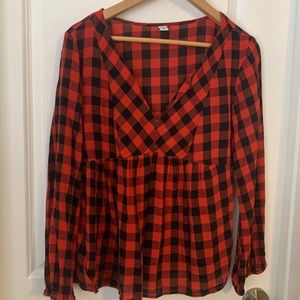 Old Navy Buffalo Plaid Top - S